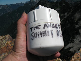 The Official Angry Hiker Summit Register.