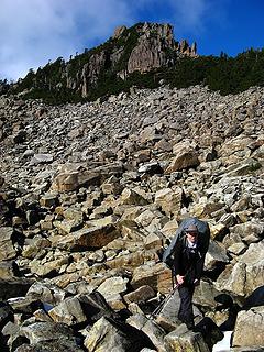 The boulder field that made Dicey cry