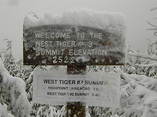West Tiger #3 Summit