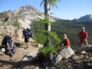 East ridge in distance from Pistol Pass