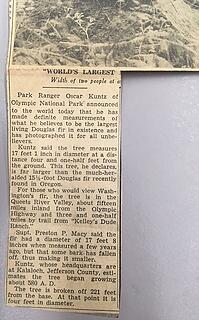 Queets Big Fir article times May 23 1941 02