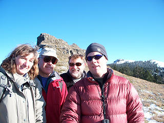 Julie, Ken, David and Jay at Sturgeon Rock