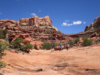 On firm Fold Canyon ground