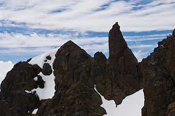 Cool rocks near the summit.