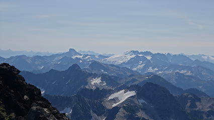 Luna and Pickets from the summit