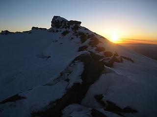 at the summit crater