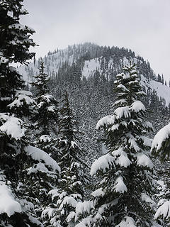 Arrowhead Summit 6030'  from the lower ridge