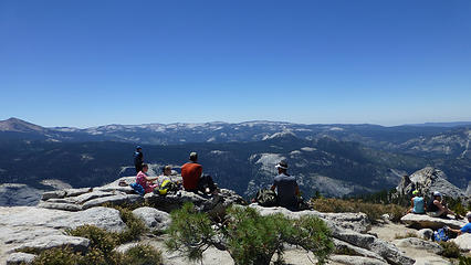 Lots o' folks on the summit of Clouds Rest