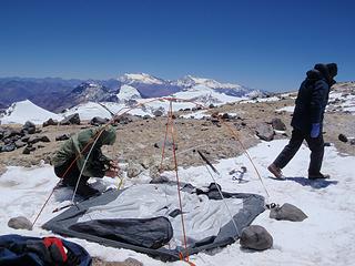 Setting Up The Tent At Nido