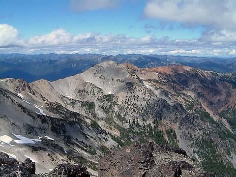 Nelson Ridge, Pt, 7,537 as seen from the summit of Mt. Aix.