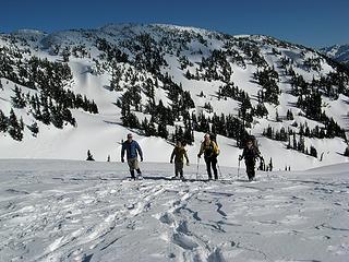 At the ridge junction, with Sourdough Mtn behind