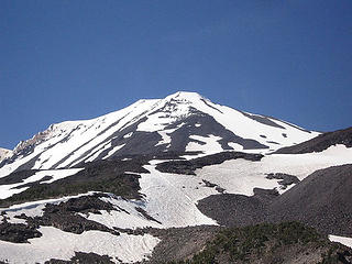 View of Adams (and the Crescent Glacier) from the climber's trail