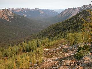 34 Jim Pk & Devil's Backbone-Holman Pk behind, three mile point on right.JPG