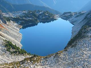 Looking Down to Hidden Lake