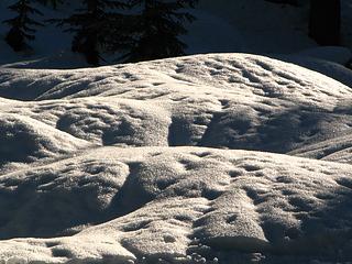 Snow mounds