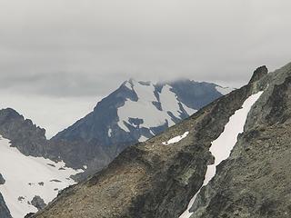 Fernow 's peak in the clouds from just below Maudes saddle ?