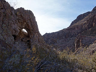 arch at Oak Cr Canyon confluence