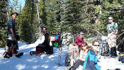 Snack/lunch break in the sun on the way to Ararat