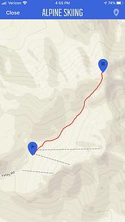 My Route up Mount Gordon Lyon
