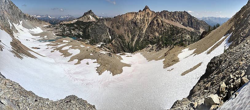 Bird Lakes, White Goat, and Tupshin from the gear stash. See all that choss?