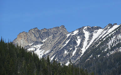 Bigelow and East Bigelow above Upper Eagle Lake.