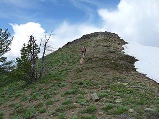 Heading to the summit of Koppen