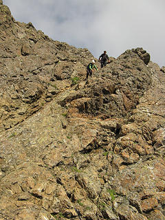 Descending the ramp