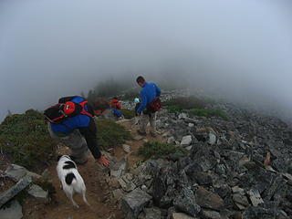 silver descent into august fog