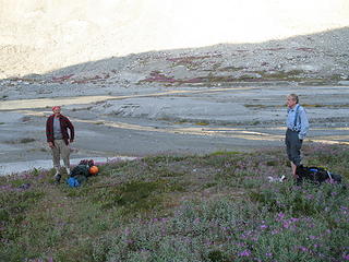 Don Duncan and Roy McMurtrey at Ouzel Lake.