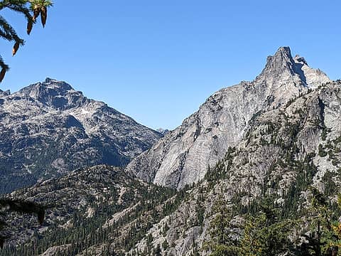 Views from the top of Spade Lake Trail - Little Big Chief and Bears Breast