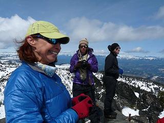 Barb, Steph and Eric on the summit