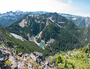 Silver Eagle with Bald Eagle Lake below