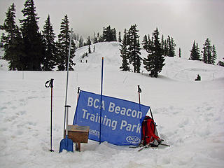 Avalanche Beacon Search Practice Area