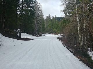 The road near where we parked