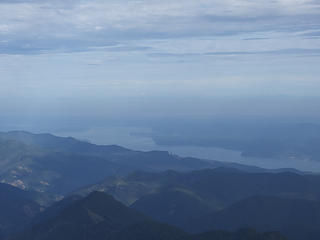 Summit shot, Hood Canal, Misery Point left of center