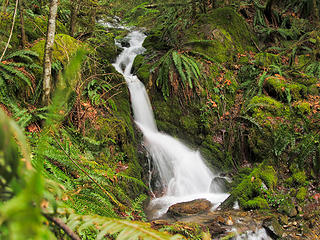 Little fall.  Saw someone fall at this fall. 
2/12/11 Mt Si trailhead to Kamikaze Falls.