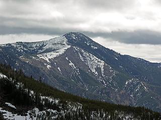 Stormy Mtn., we climbed last week, and the ridge coming towards us is The Devils Backbone trail.