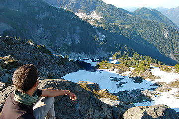 Matt with Copper Lake below