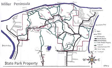 Miller State Park Trail Map Nwhikers.net - View Topic - Dog-Friendly Beach Walks/Hikes On  North/Northeast Peninsula?