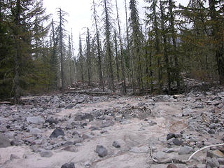 debree field where trail should be.