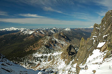 At Ingalls Saddle - Baker & Glacier Mtns in Background