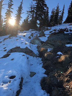 Trail to Dirtyface Peak  11/17/18