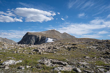 look back at Europe Peak