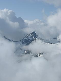 Something poking out of the clouds