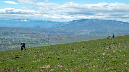 Spectacularly open views and sunny weather