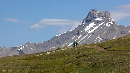 Hikers in the Rockies