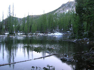 Small lake below Lake's east ridge