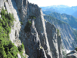 Cliffs near summit