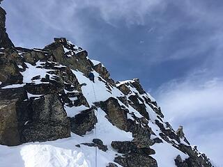 Climbing up to the summit (photo by Ryan)