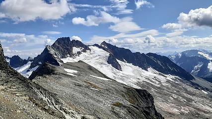 boston and sahale from east ridge